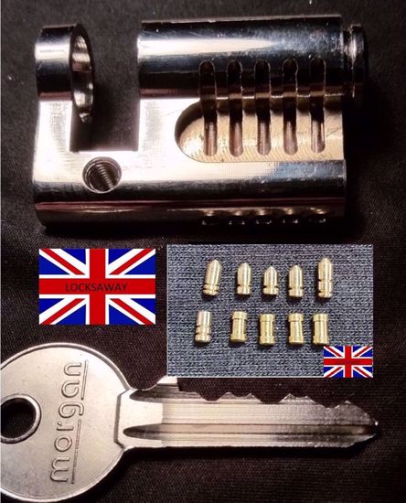 Picture of Cutaway Euro Practice Lock fitted with 10 SECURITY Pins